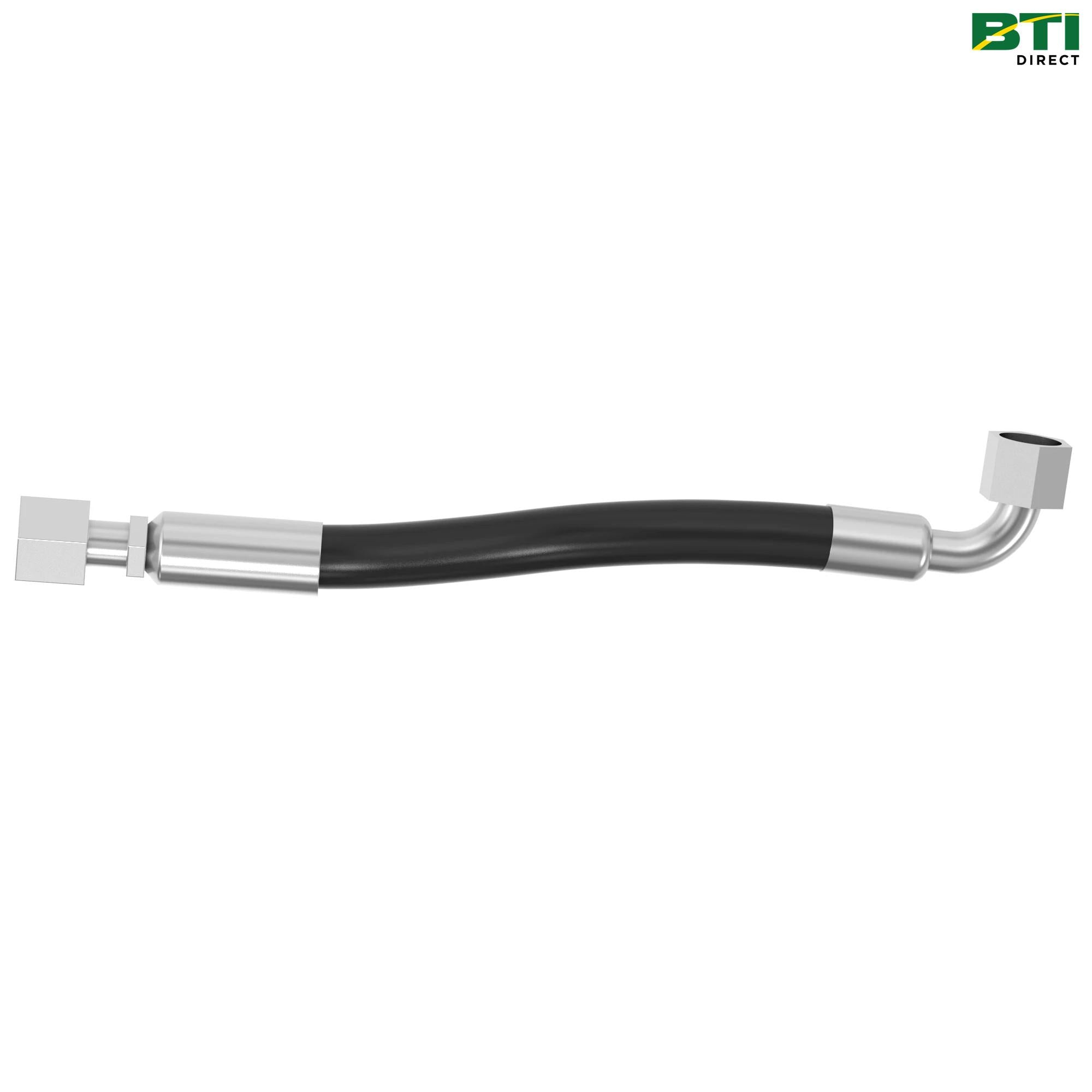PM112GR250: Low Pressure Air Seeder Hose with Clear Green Helix
