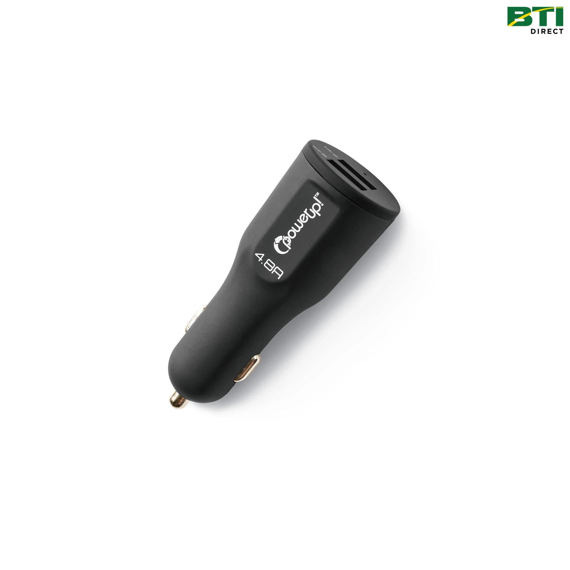 PM191-052901: 4.8 Amp Black Dual USB Plug