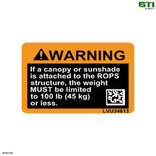  R141735: Warning Label