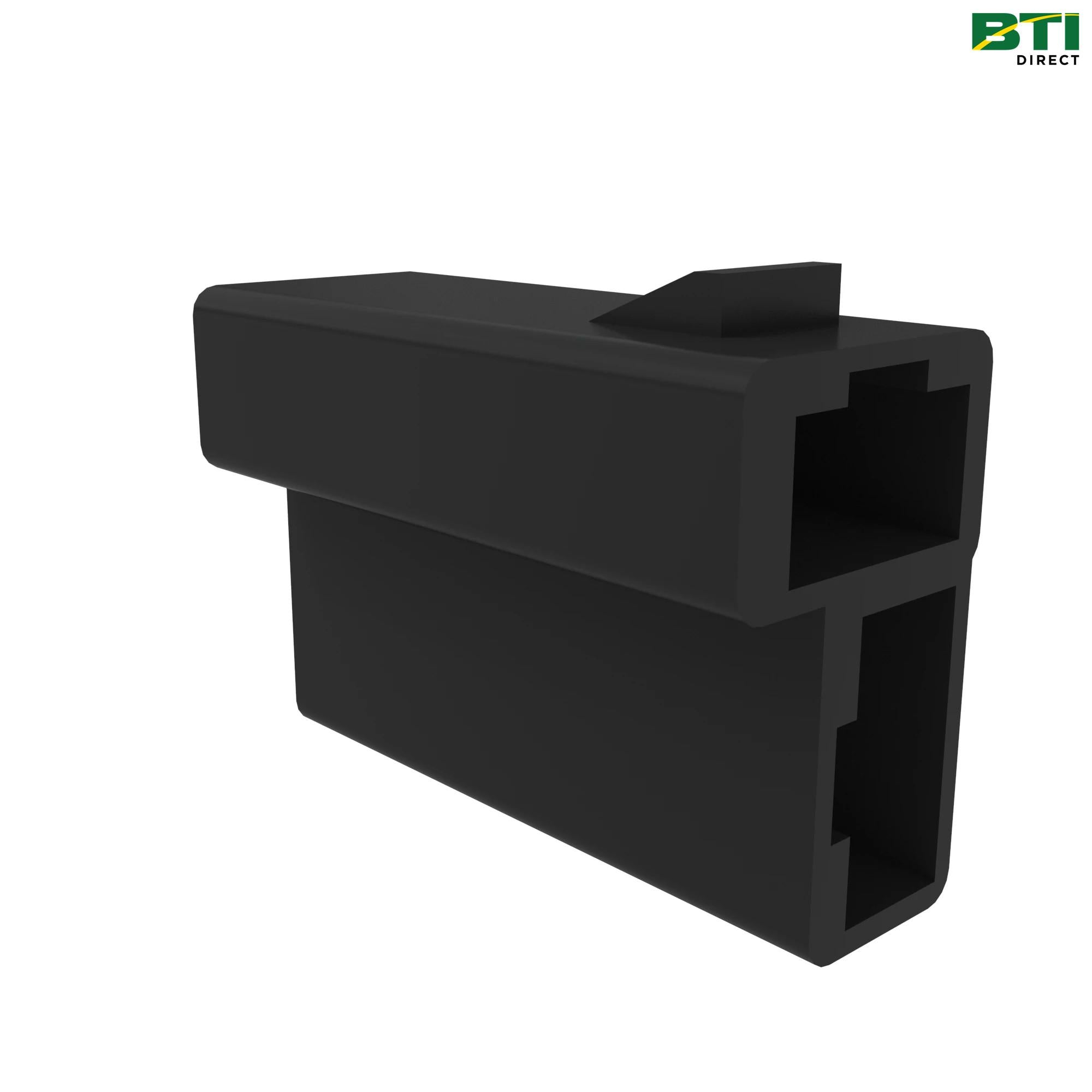 R77476: Black External Electrical Connector, 2 Cavities