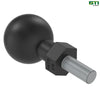 RE576490: 10 mm (0.4 inch) Stud for 8.1 mm (1.5 inch) Ball Mount