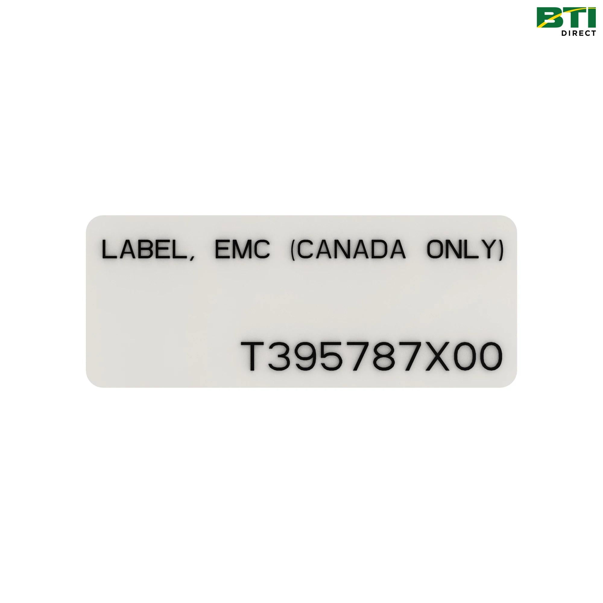 T395787X00: Electromagnetic Compatibility Label