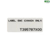 T395787X00: Electromagnetic Compatibility Label