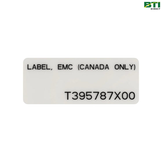 T395787X00: Electromagnetic Compatibility Label