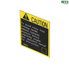 TR125020: Caution Label