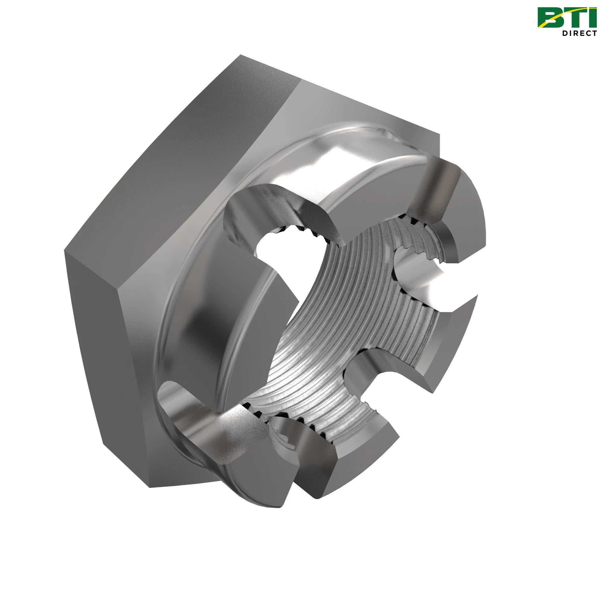 W52919: Hexagonal Slotted Nut, M30