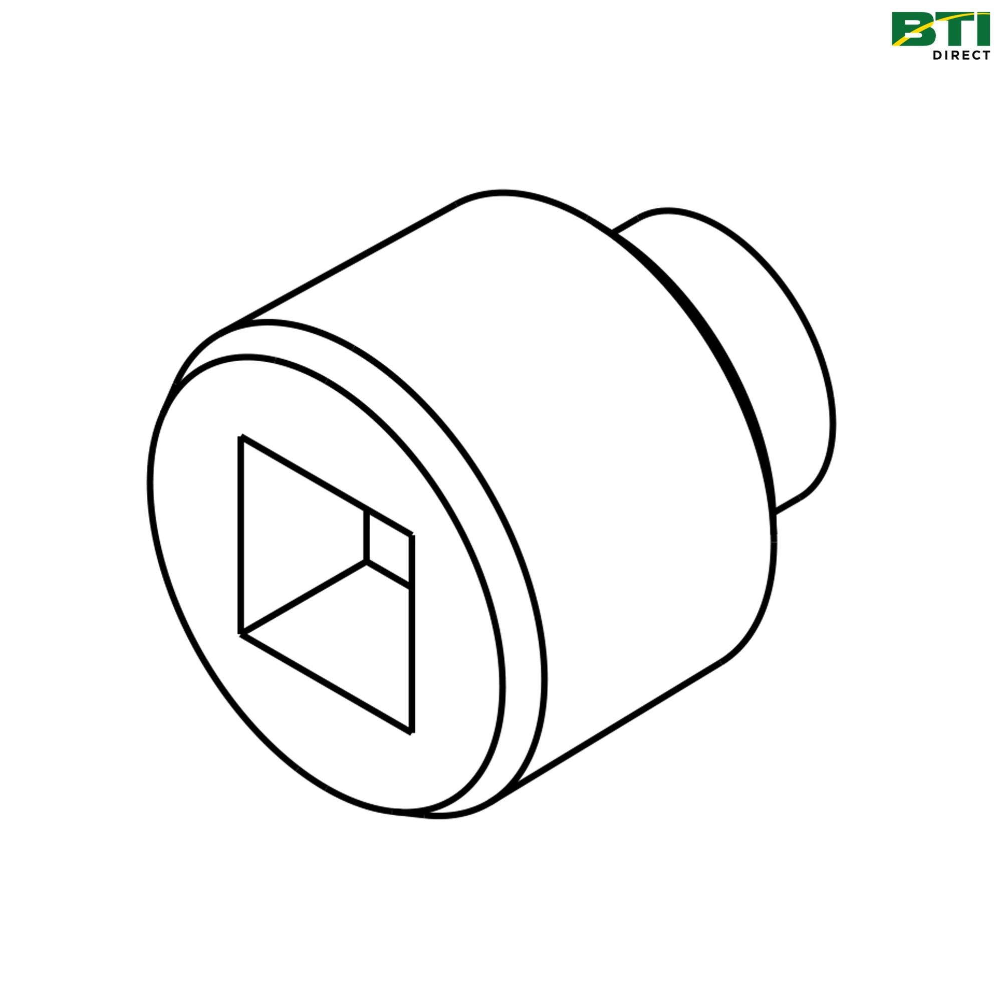 YZ81085: Steel 1/2 inch Pipe Plug