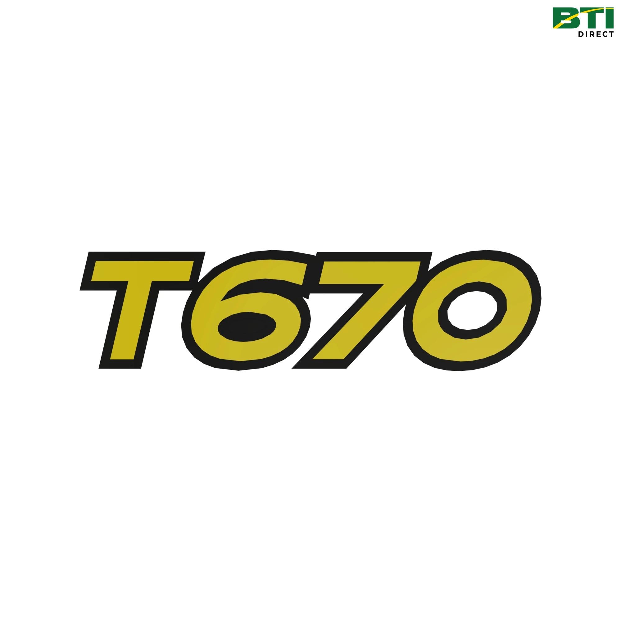 Z104092: T670 Label