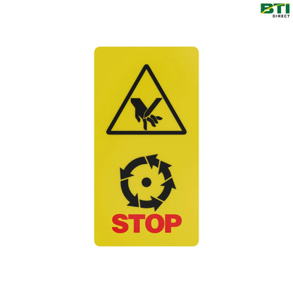 Z59868: Straw Chopper Warning Label