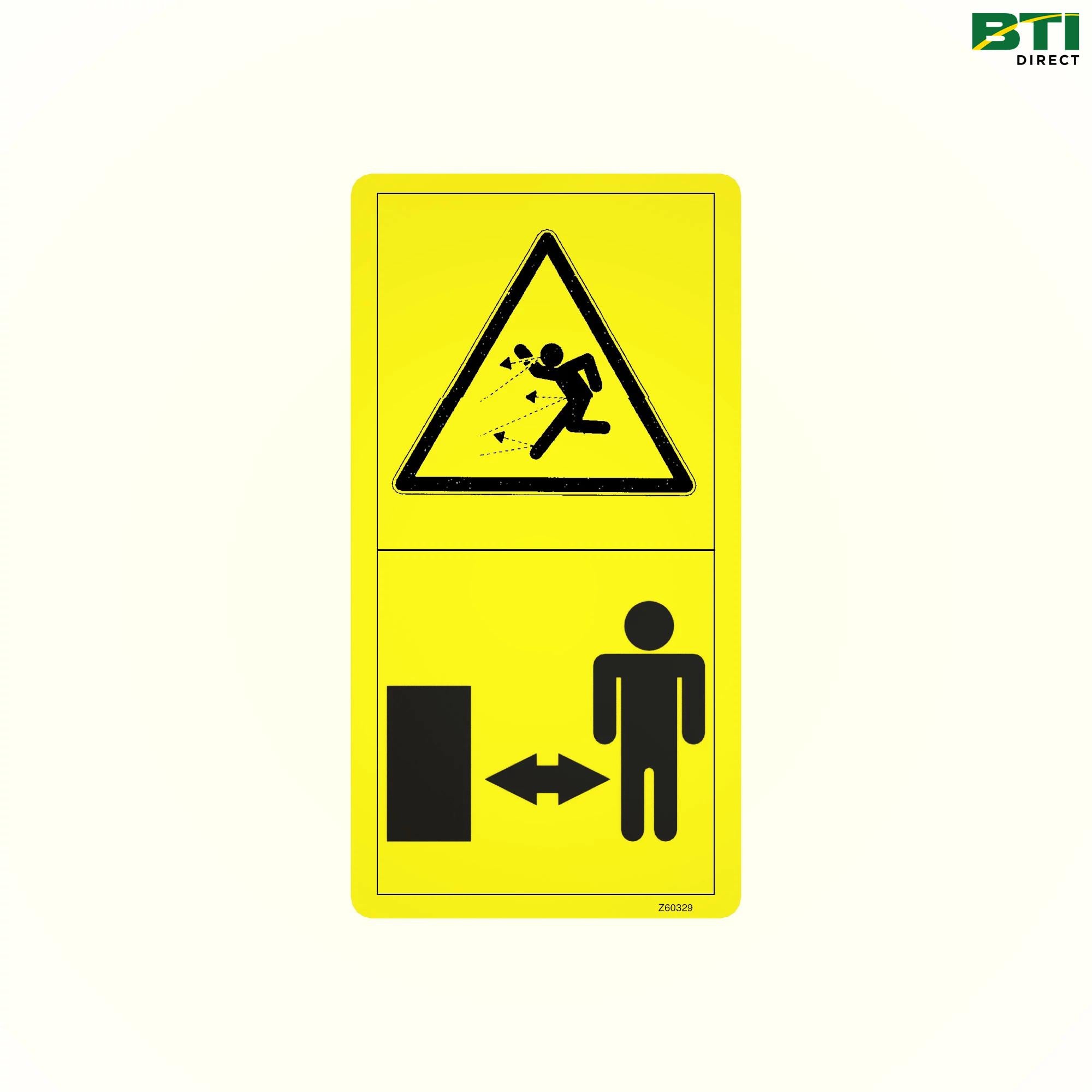 Z60329: Safe Distance Label