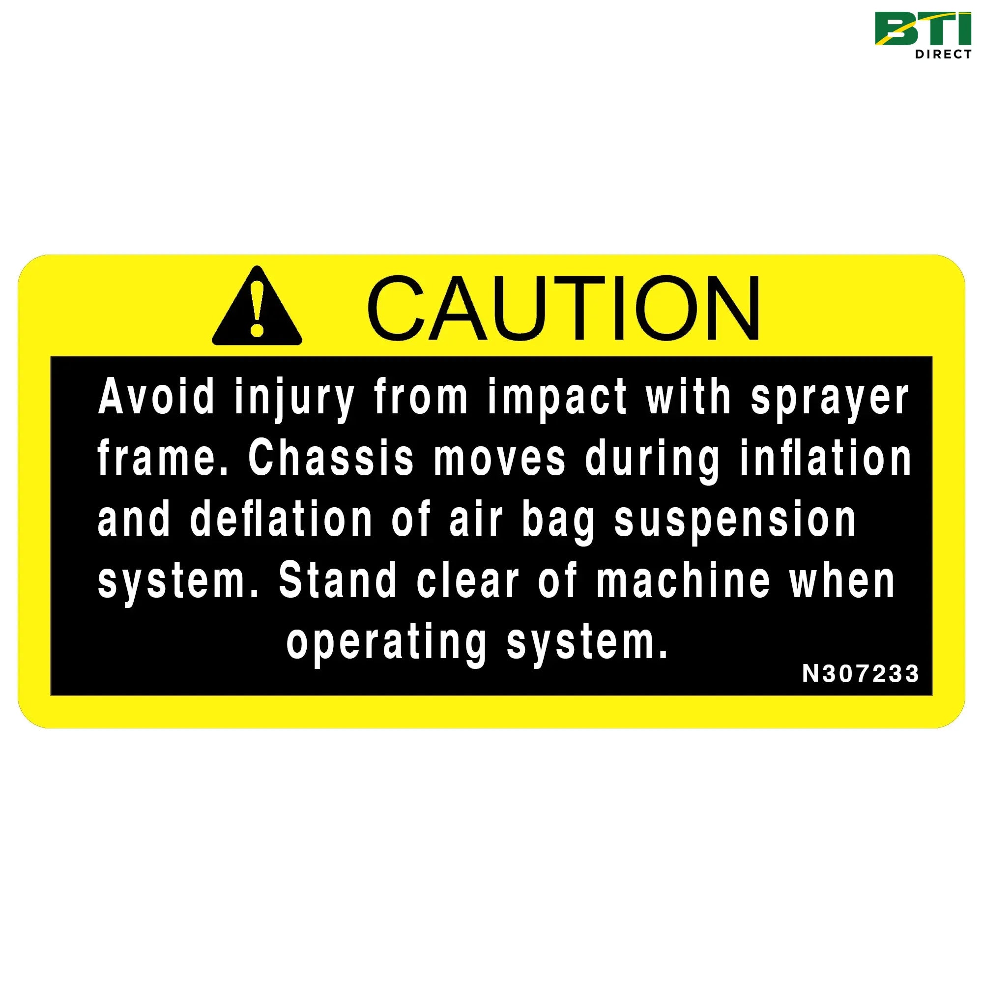 N307233: Auto Air Spring Level Label