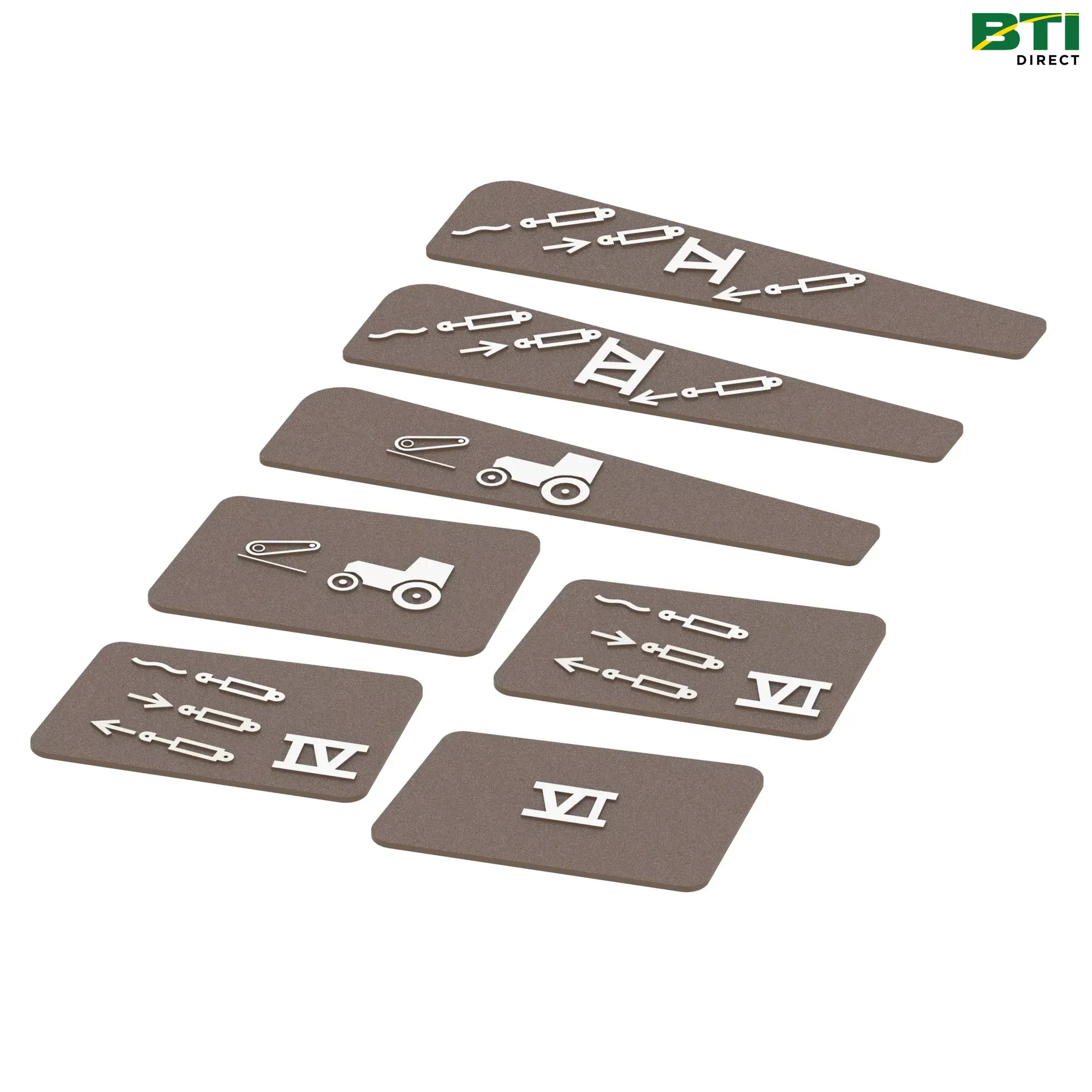 RE283224: Armrest Control Housing Label Kit