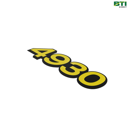 N308628: 4930 Model Designator Label, Left Side