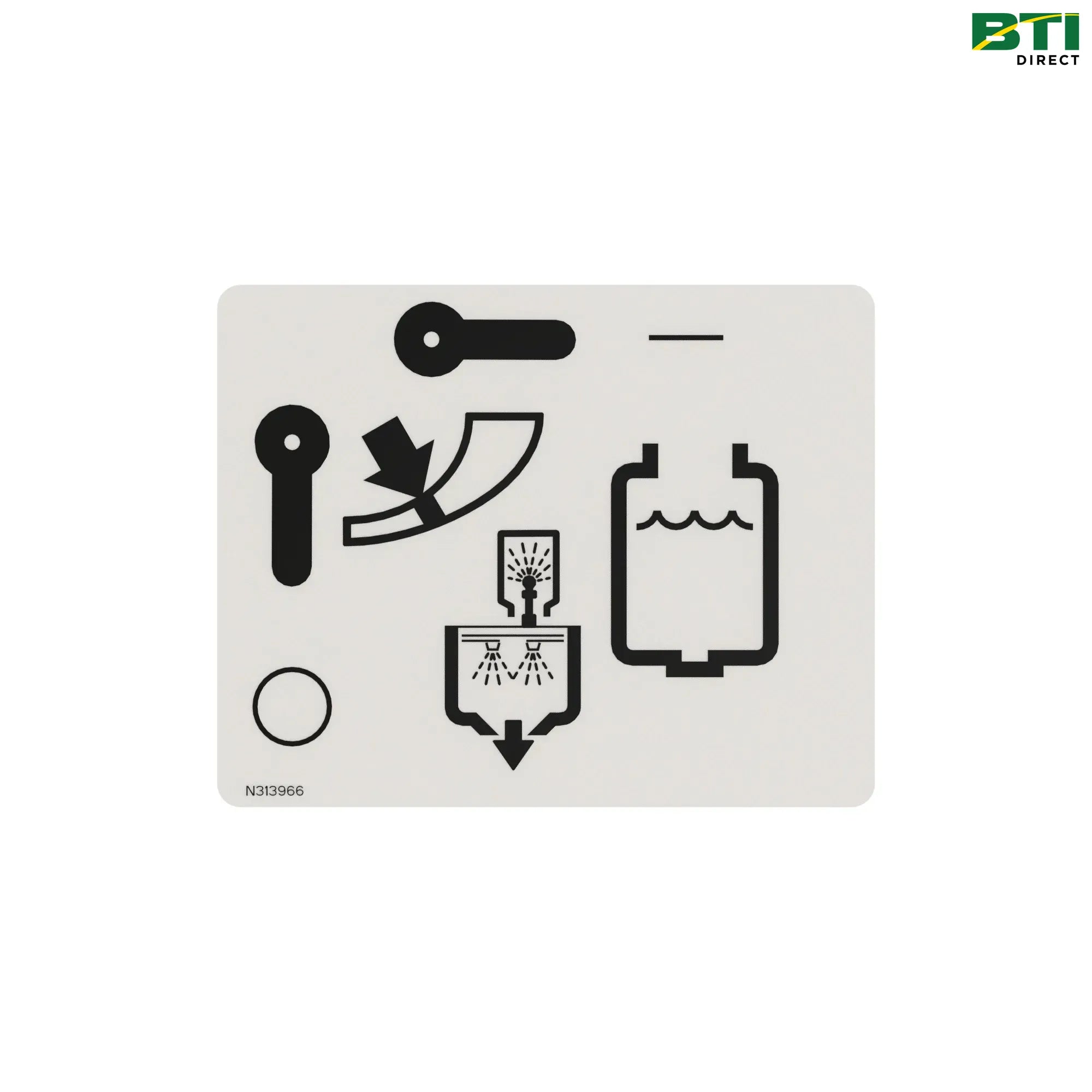 N313966: Eductor Valve Label