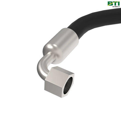 AXE22773: LH Belt Motor Case Drain Hydraulic Hose
