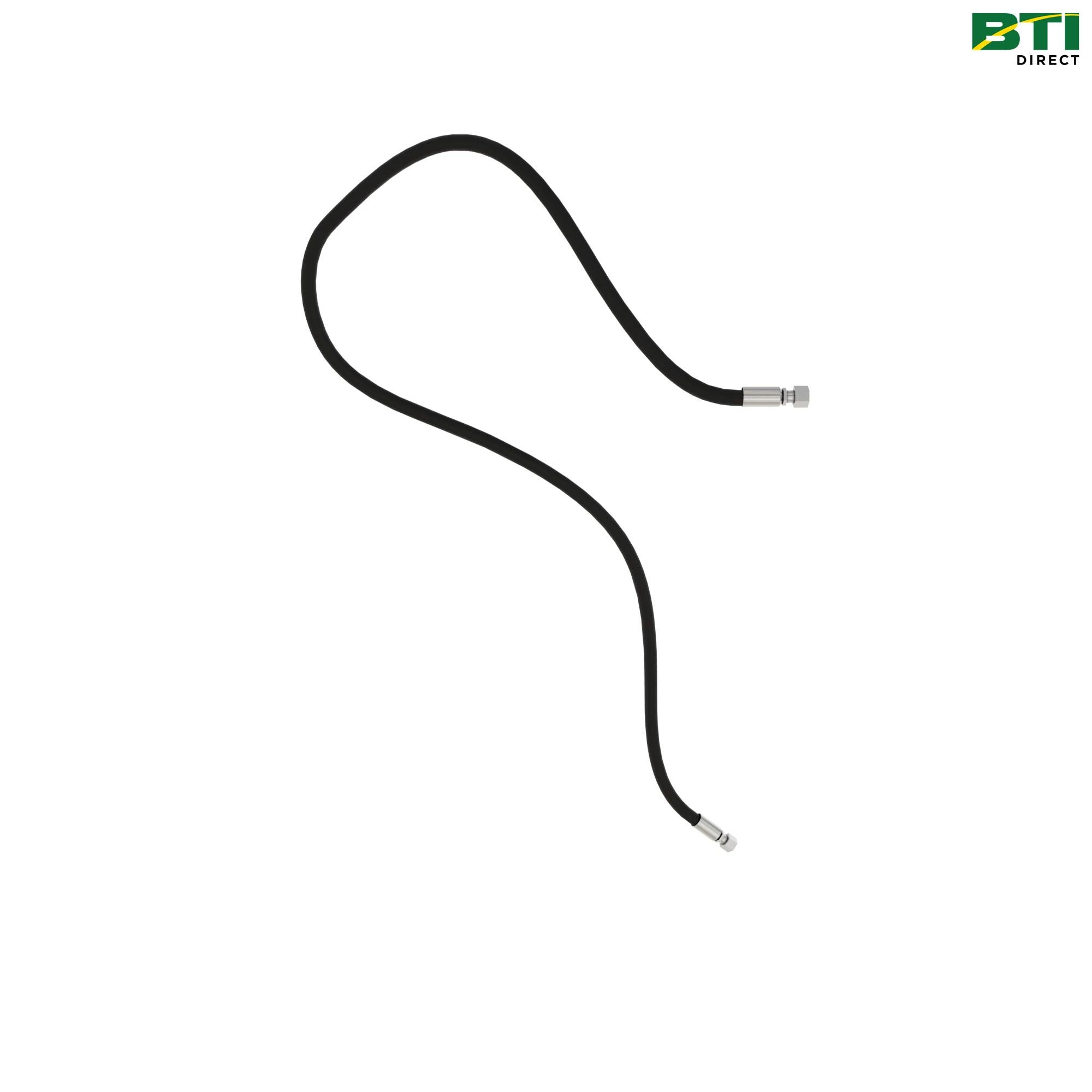 AN374038: Motor Case Drain Hydraulic Hose, Left Side