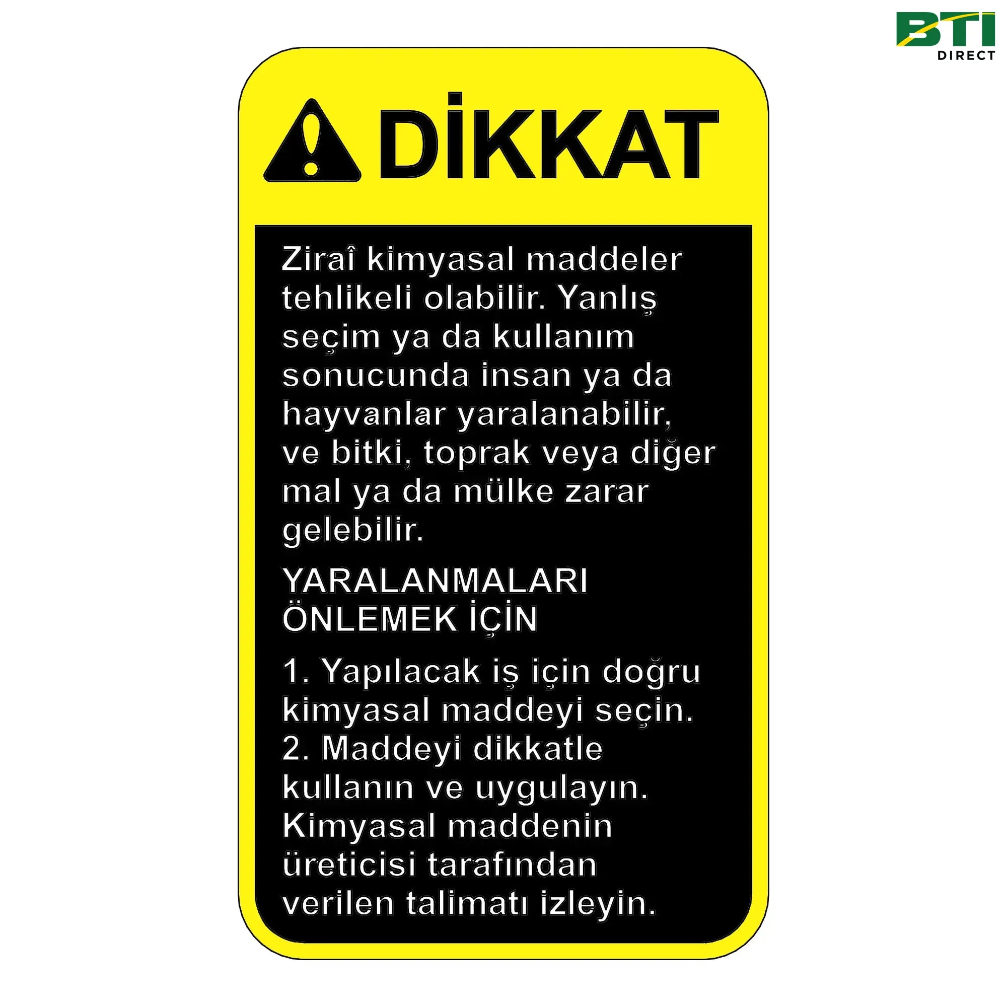 N310191: Caution Label, Turkish