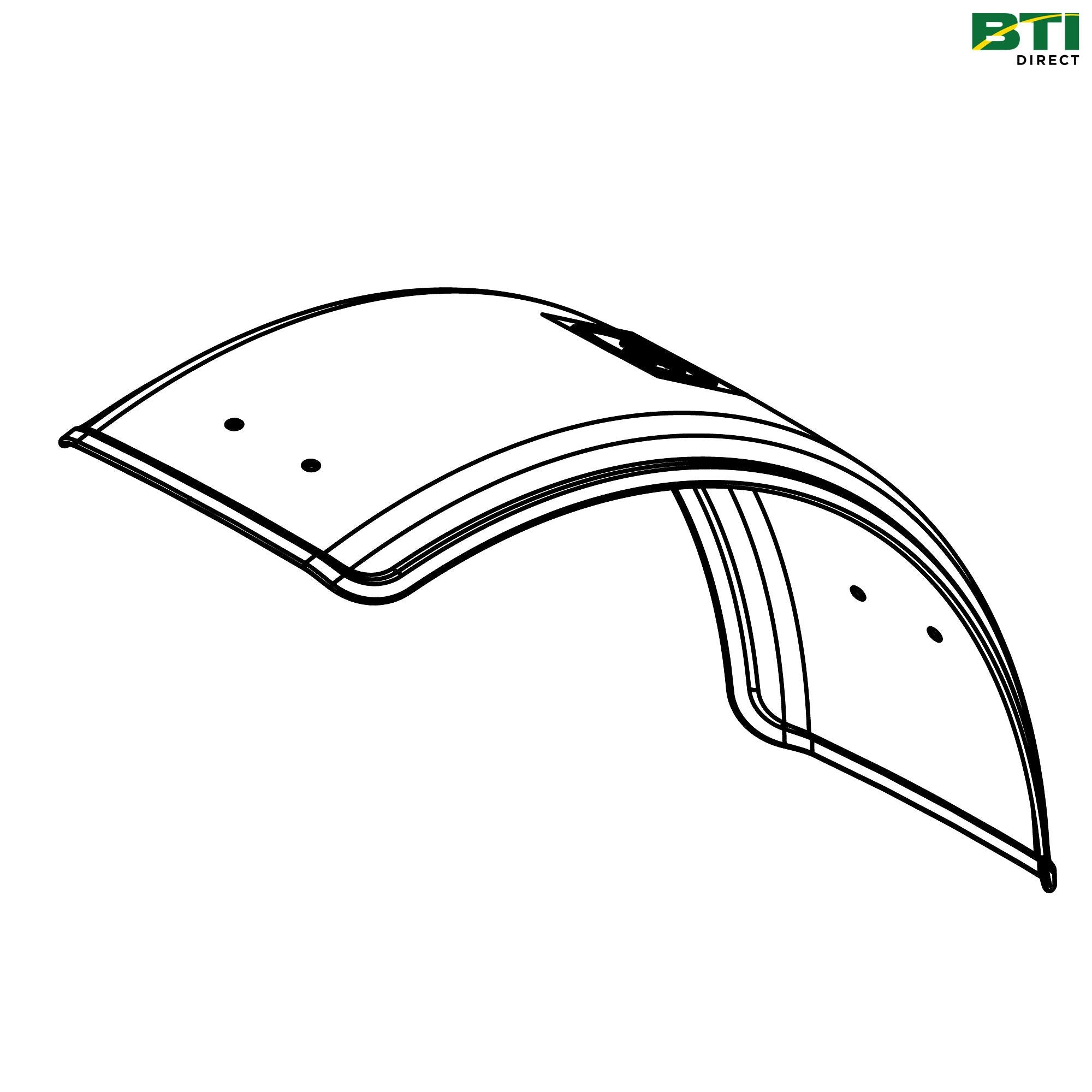 AL180327: MFWD (4WD) Front Fenders, 16.5 inch (420 mm) Wide