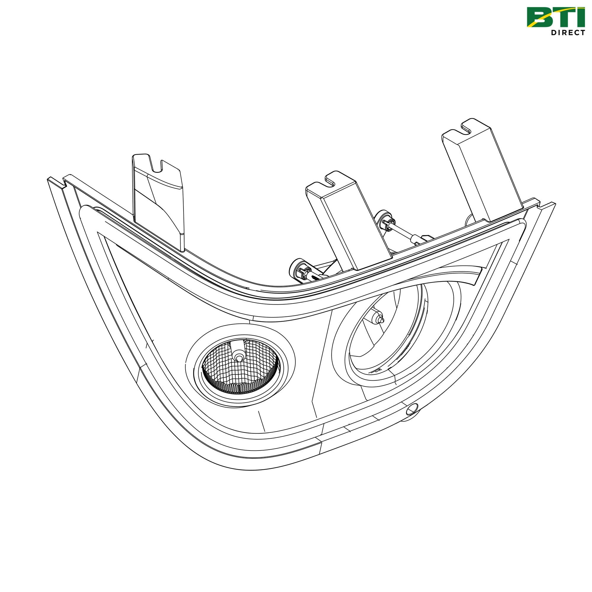 AL209453: Right Side Headlight Bezel
