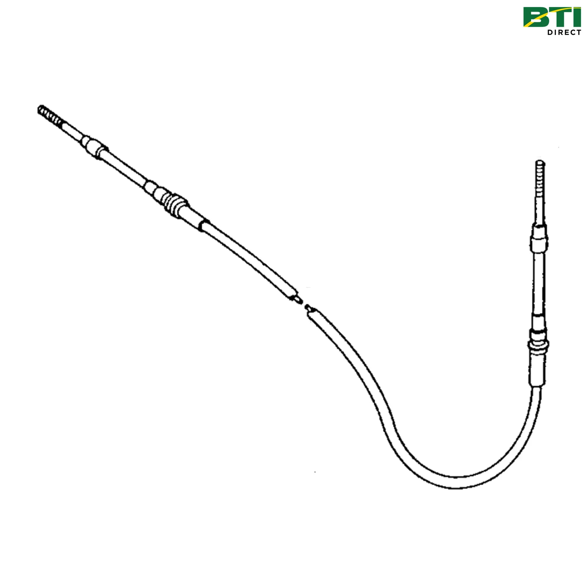RE43736: Hand Throttle Push Pull Cable