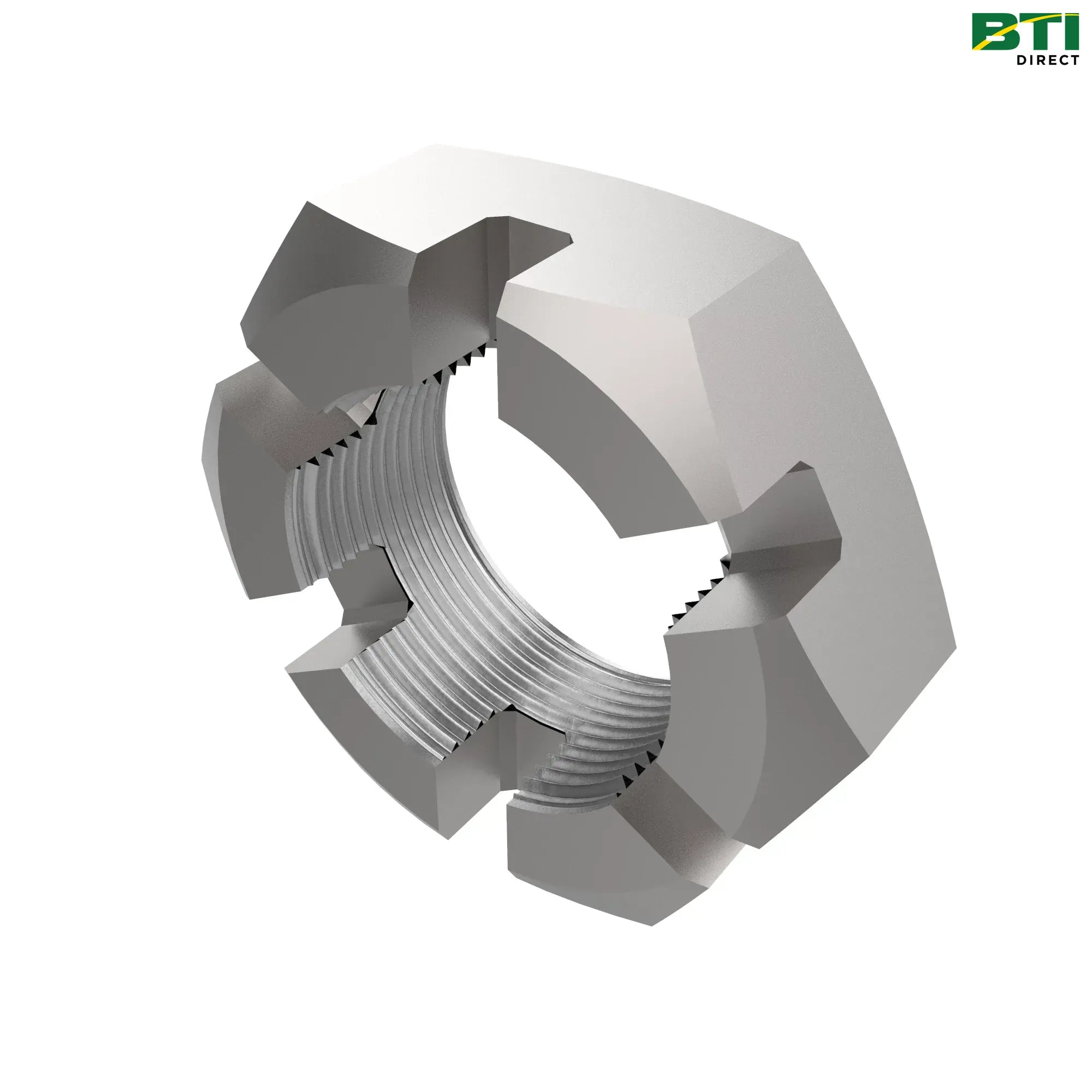N372890: Hexagonal Slotted Nut, 1-20