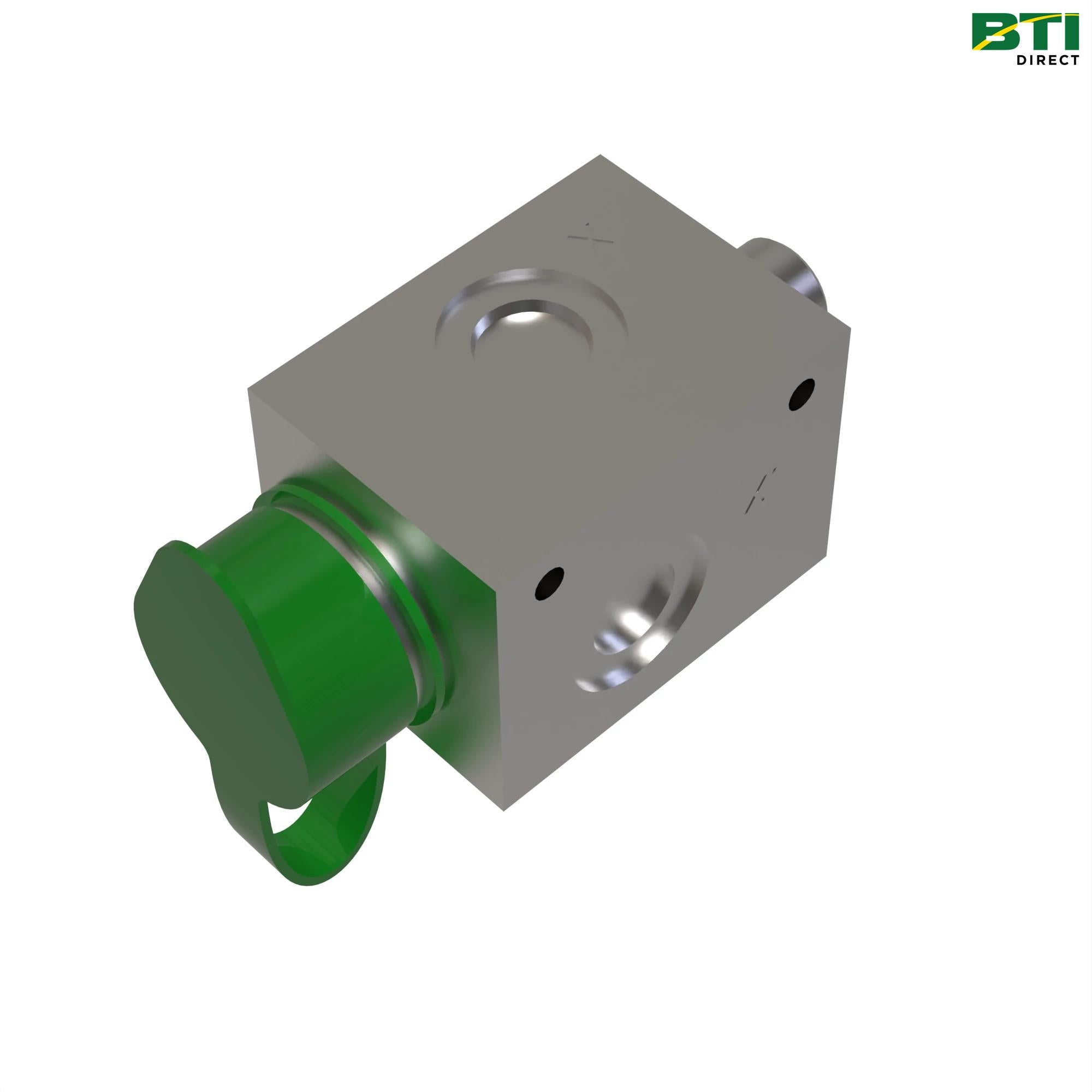 AL208342: Quick Coupler Plug with Shut-Off Valve