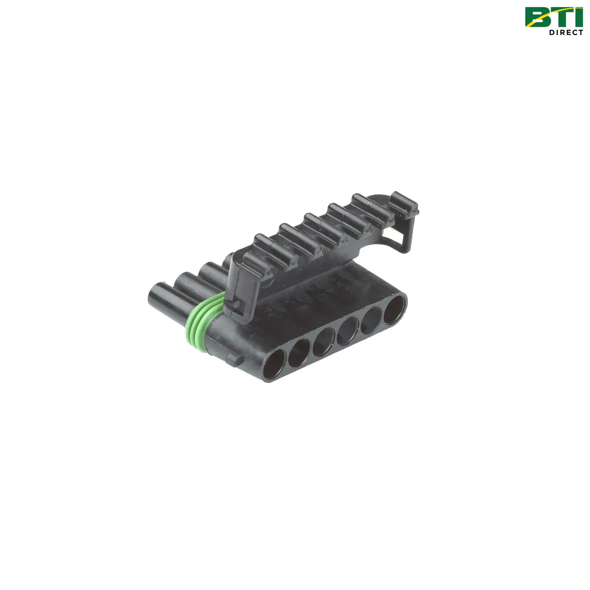 RE12366: Delphi Black Electrical Connector Assembly, 6 Cavities