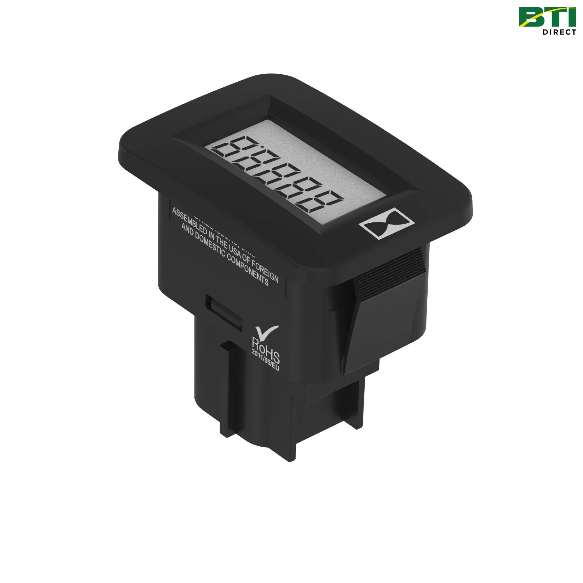 AUC13736: Rectangular Case Hour Meter Gage