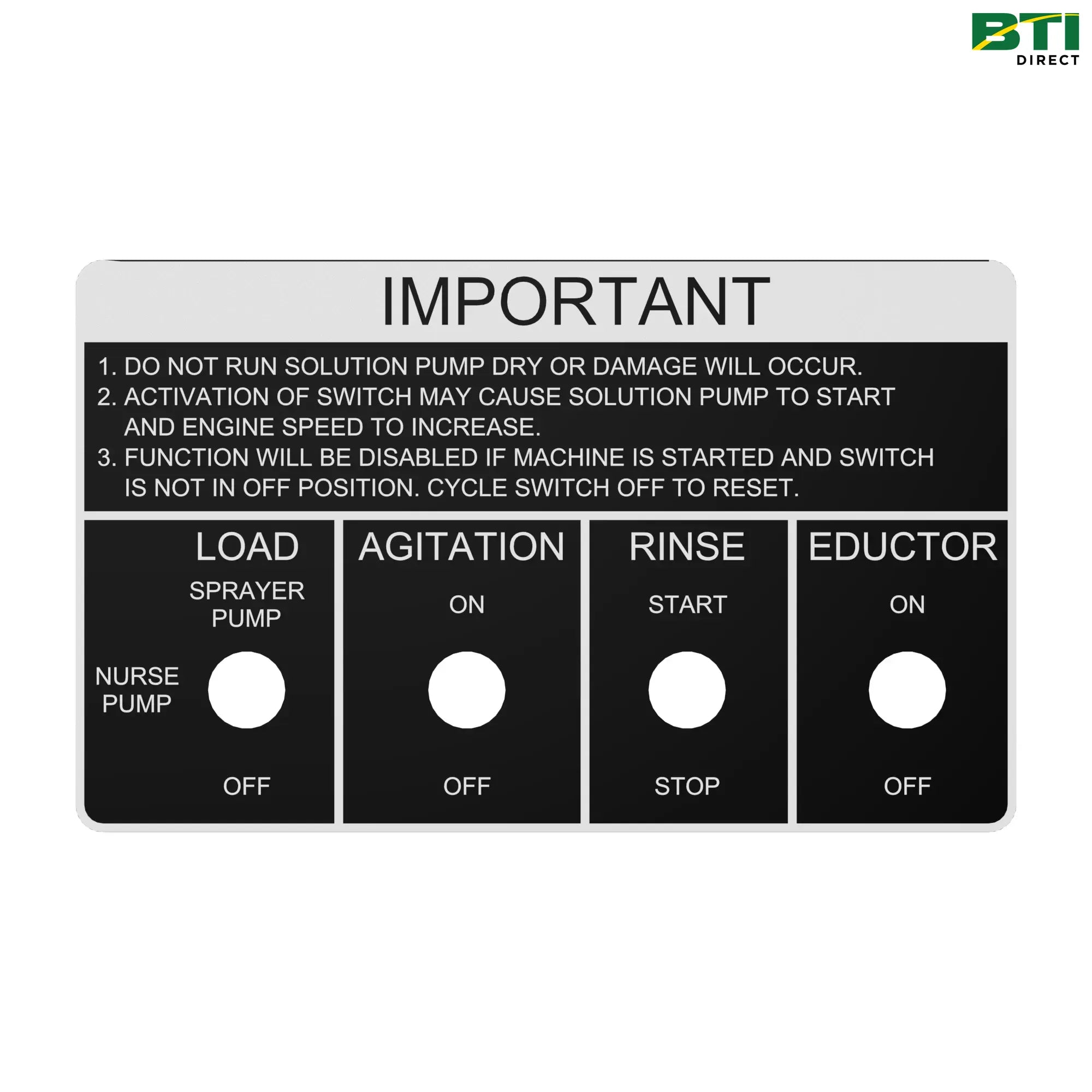 N305033: Label, Solution Switch