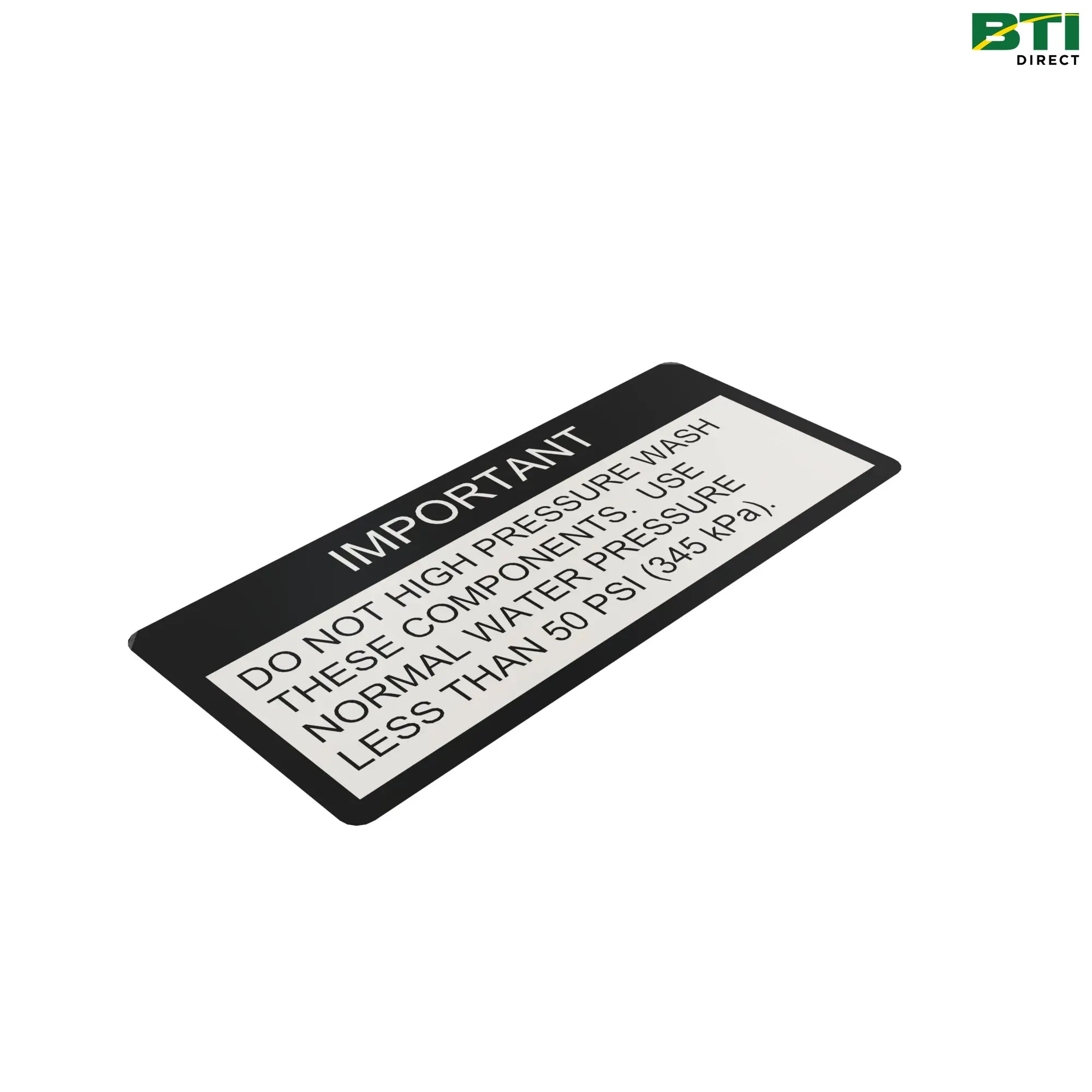 N310619: Wash Components Instruction Label