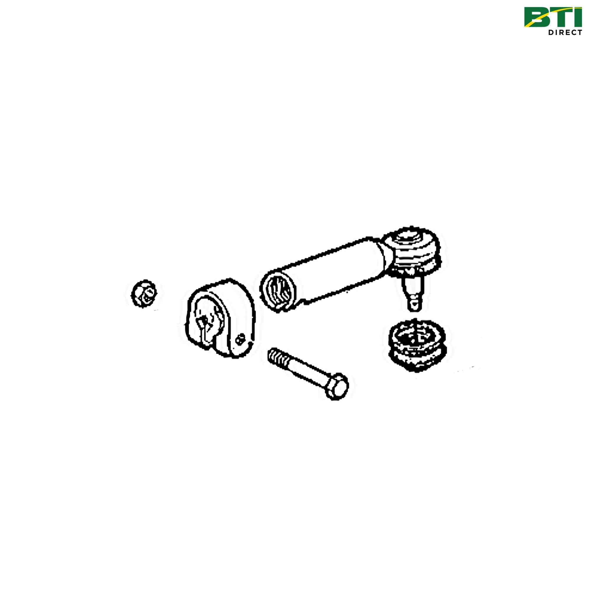 AL178272: Sweptback Front Axle Tie Rod, Left Side