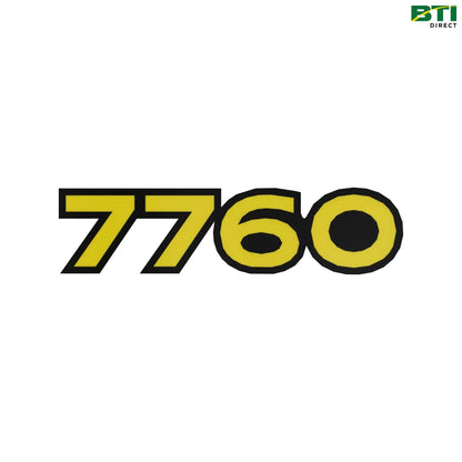 N379226: 7760 Model Label