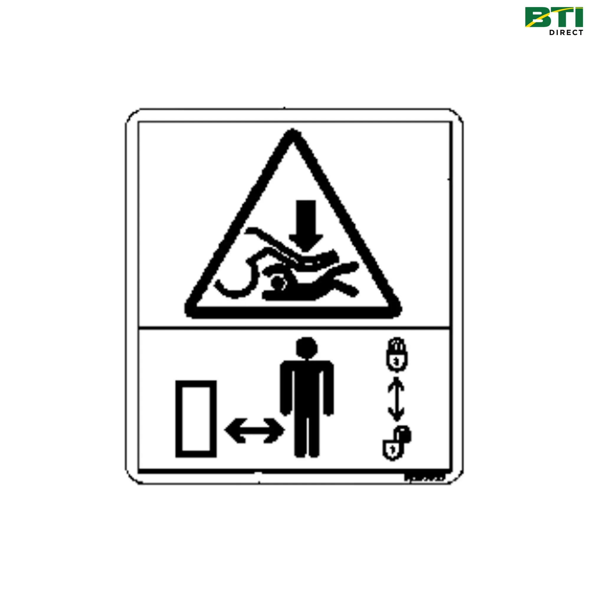 N383073: Handler Text Free Warning Decal