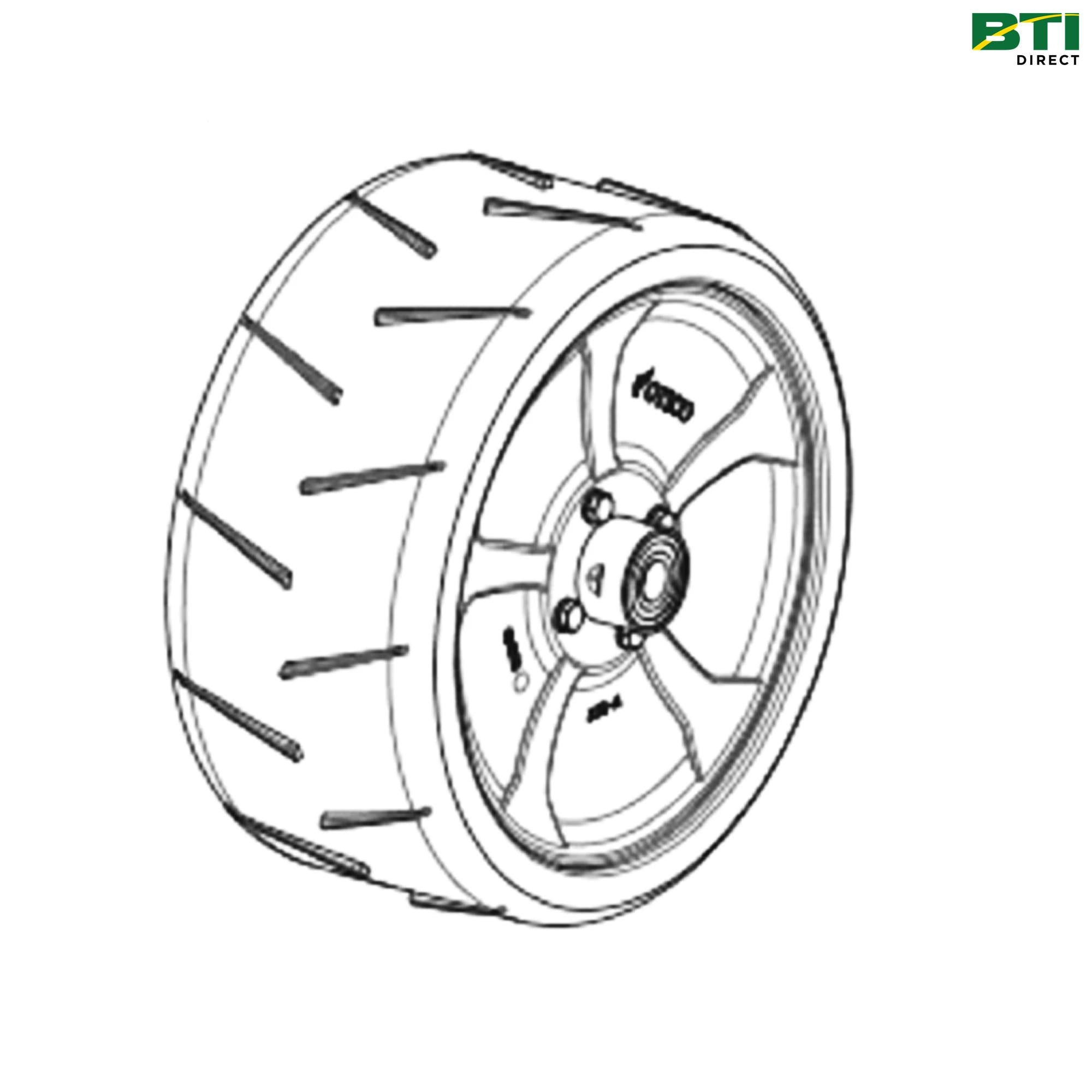 AP40909: Semi Pneumatic Anto Scalp Wheel