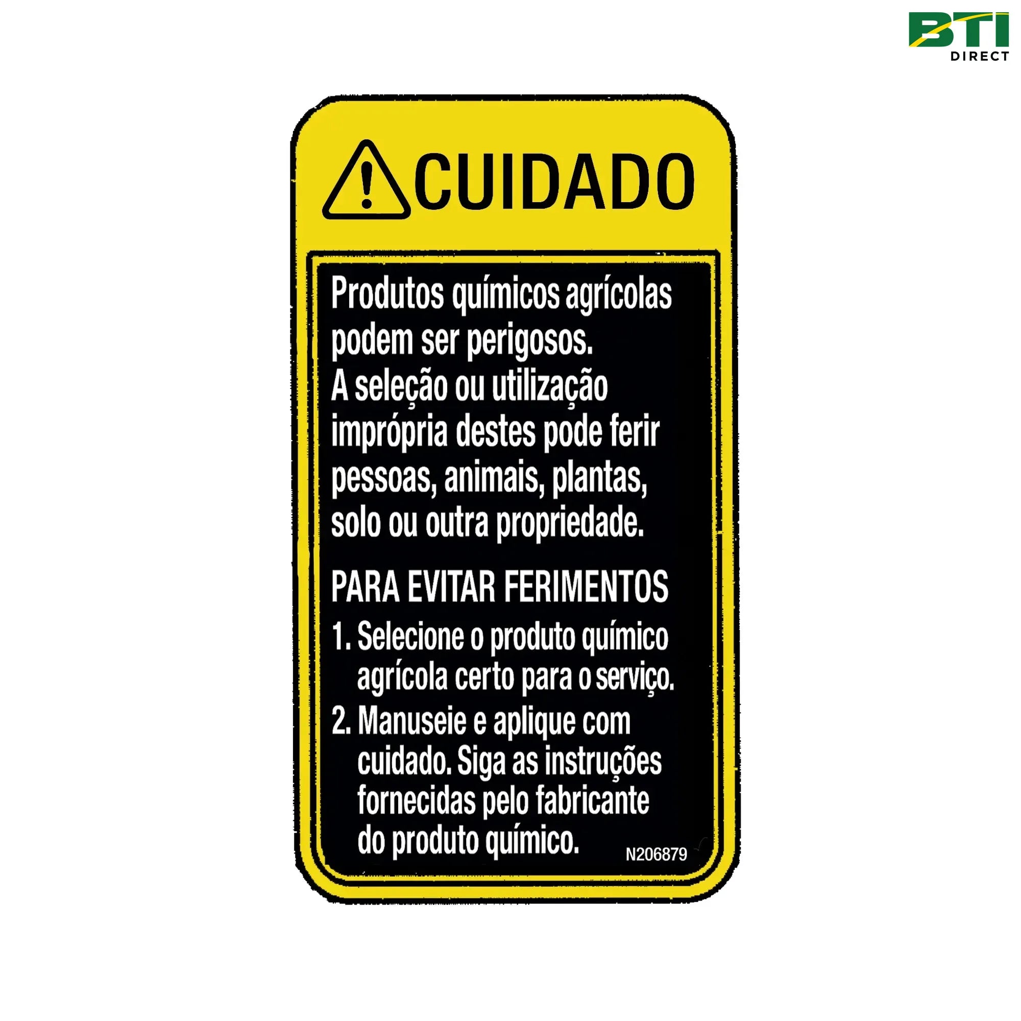 N208879: Caution Label, Portuguese