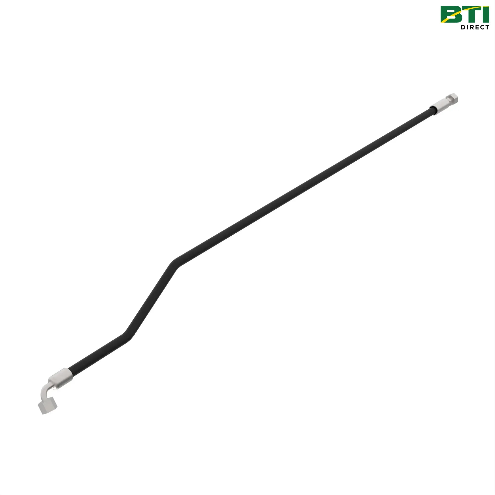 AXE13871: LH Float Accumulator to Bulkhead Tee Hydraulic Hose