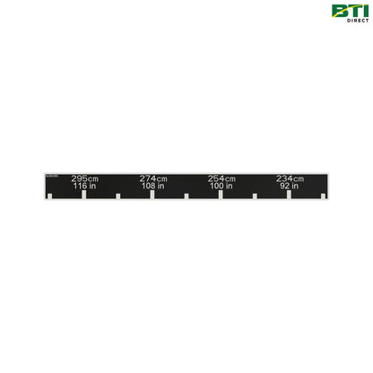 N316385: Tread Adjust Indicator Label
