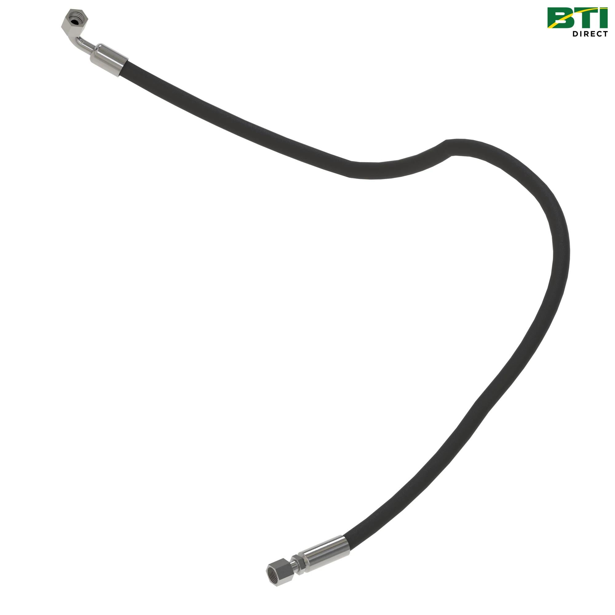 AN402140: Breakaway Valve P-Port Fabricated Hydraulic Hose