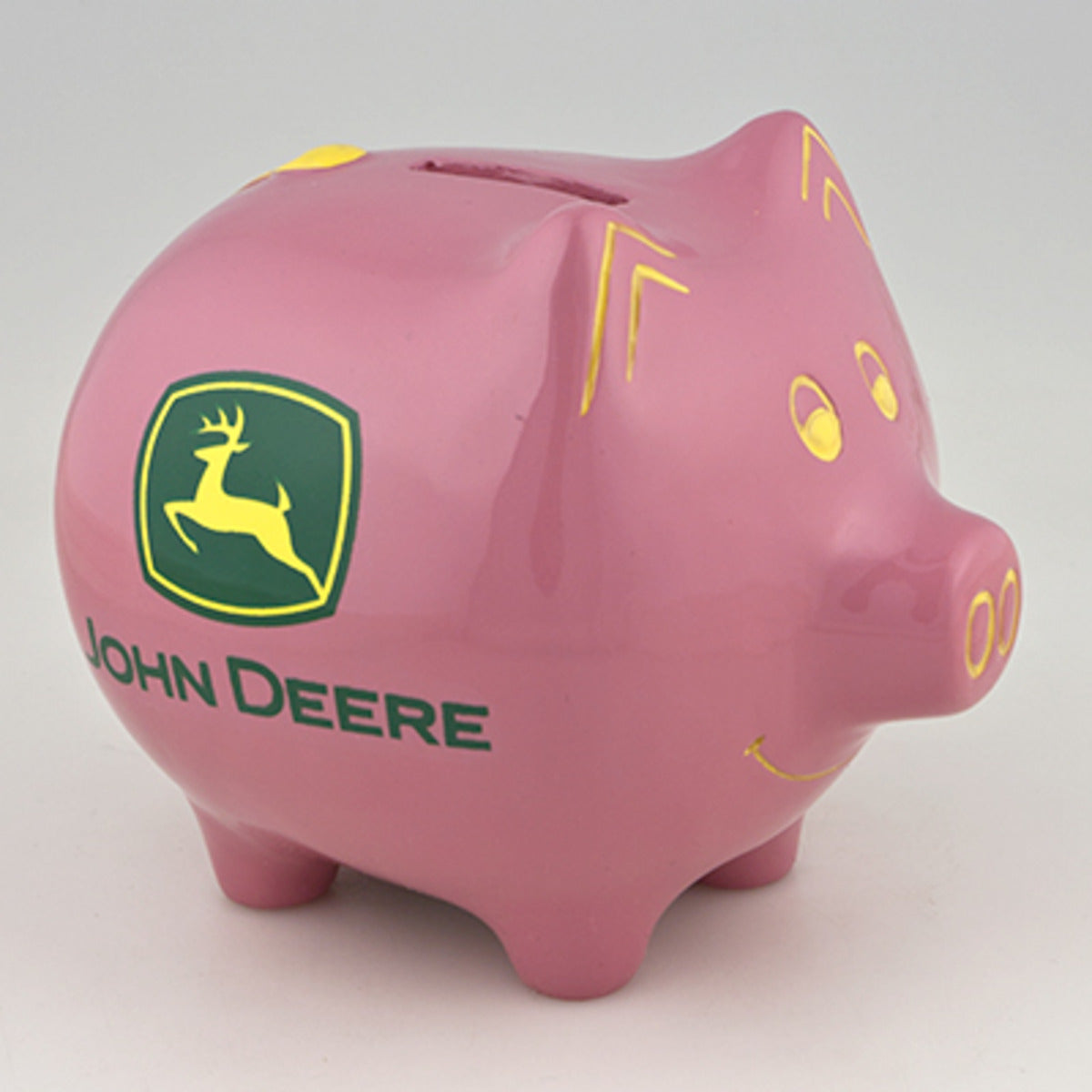 Pink John Deere Piggy Bank