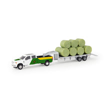  Pickup with Trailer and Hay Bales (1/64 Scale)