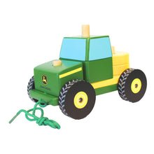  John Deere Wooden Tractor Stack Toy