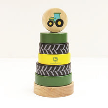  John Deere Wooden Tire Stack Toy