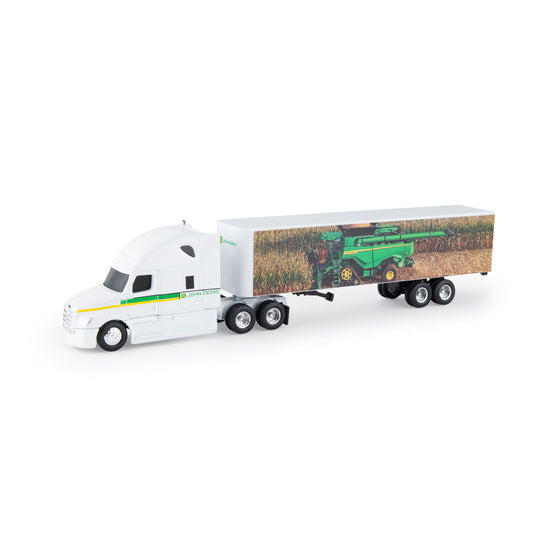 Semi With John Deere Combine Graphics (1/64 Scale)