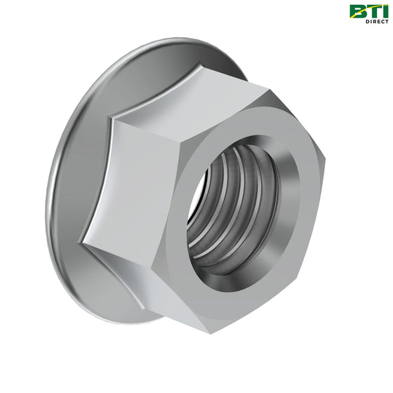 14M7296: Hexagonal Flange Nut, M10