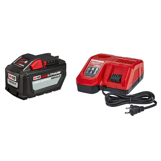 Milwaukee M18 REDLITHIUM™ HIGH OUTPUT™ HD12.0 Battery Pack w/ Rapid Charger