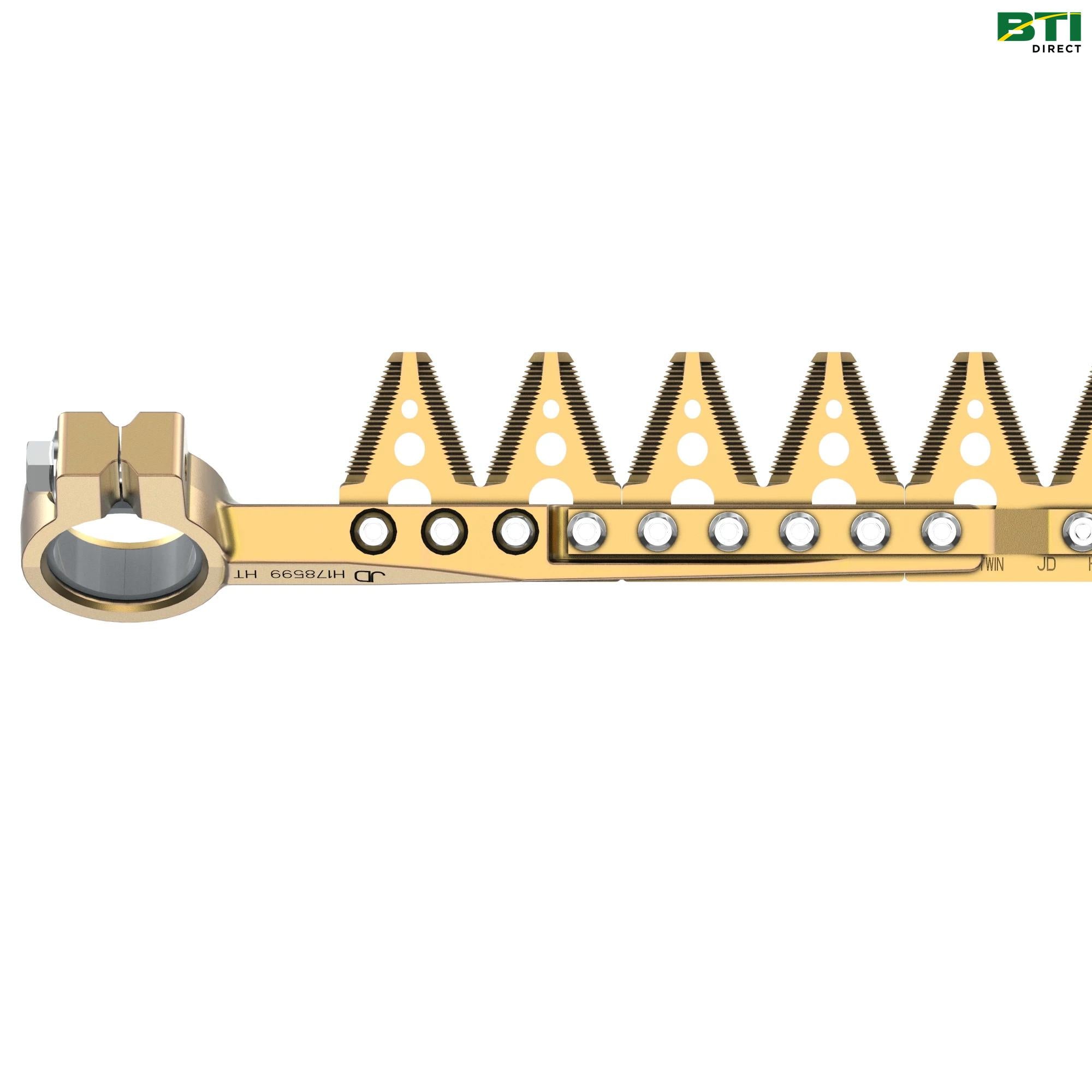 AE57039: Knife Double Overlap Over Serrated Cutterbar, 4.9 m, Left Side
