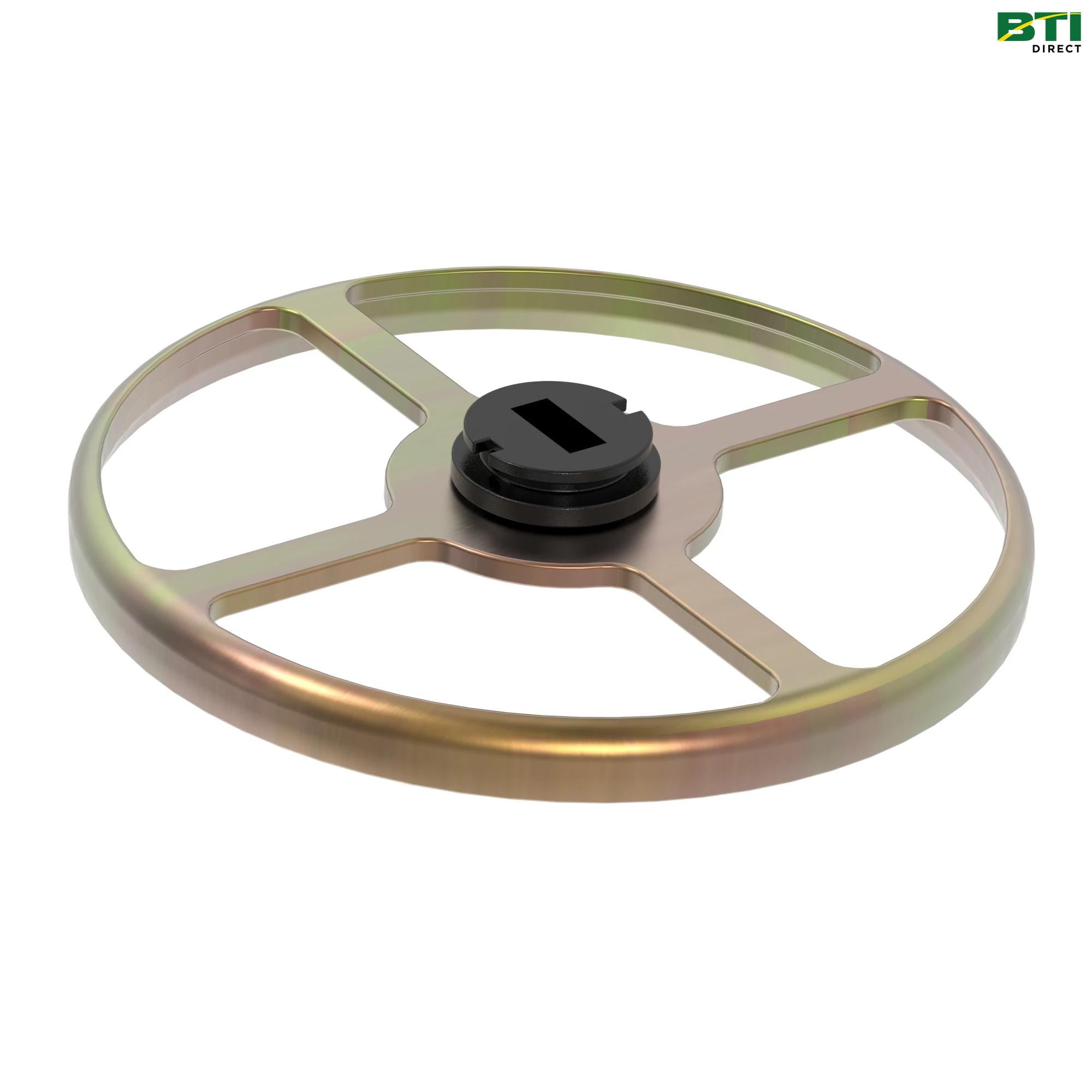 AH133315: Heavy Duty Steel Scraper with Bearings