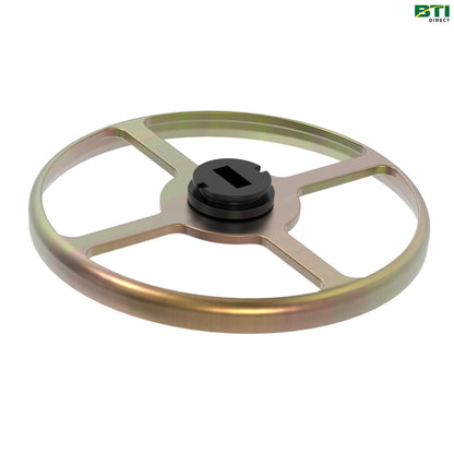 AH133315: Heavy Duty Steel Scraper with Bearings