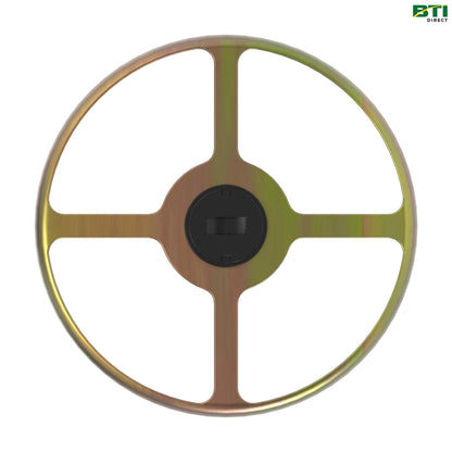 AH133315: Heavy Duty Steel Scraper with Bearings