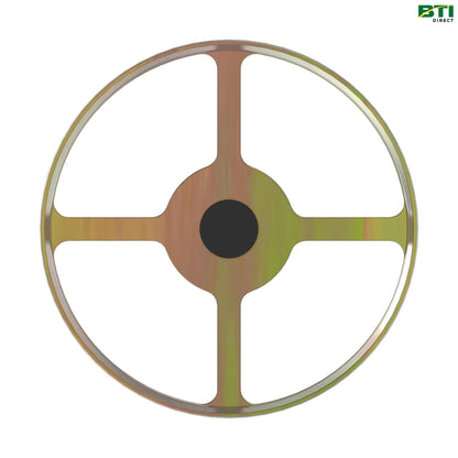 AH133315: Heavy Duty Steel Scraper with Bearings